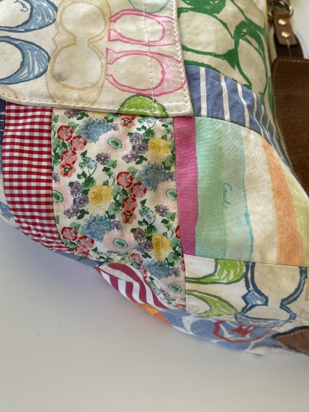 Coach Vintage Y2K Patchwork Hobo Shoulder Bag Style M0673-10441 - Picture 12 of 13